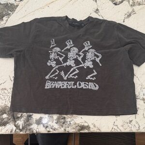 Grateful Dead Kids Tee with Dancing Skeletons - Dark Gray